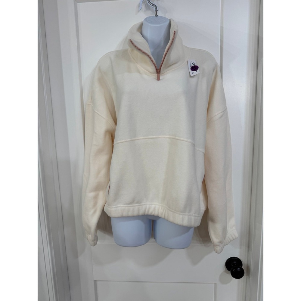 Old navy 1/4 zip white fleece XL